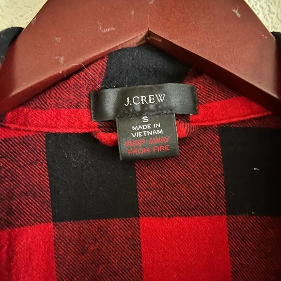 Flannel J Crew Women's Pajama PJ Top - Picture 5 of 8